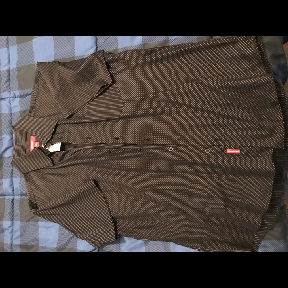 NWT Black Button Down Short Sleeve